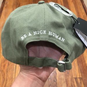 NWT Green Baseball Cap w/Quote